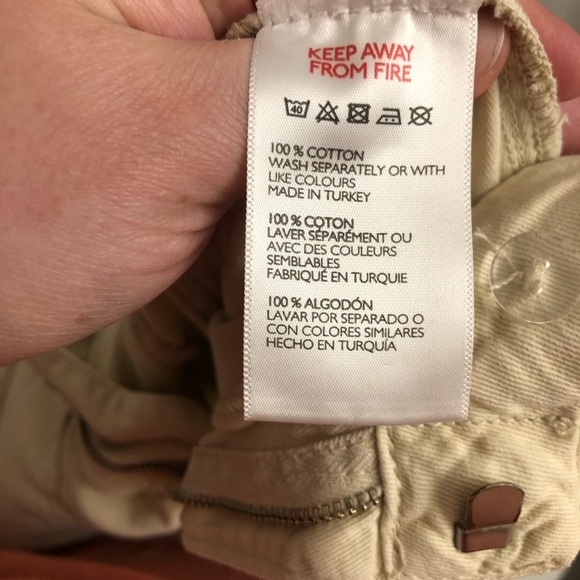 URBAN OUTFITTERS BDG LIGHT TAN BEIGE CARGO JOGGER COTTON PANT SIZE SMALL Y2K - Picture 5 of 7